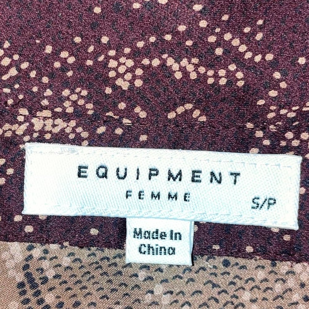 Equipment Python-Like Print Blouse - Size S - Nev… - image 3